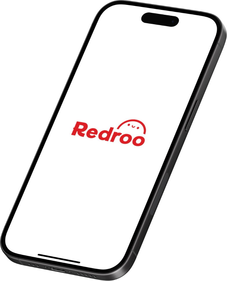 Redroo app on a phone